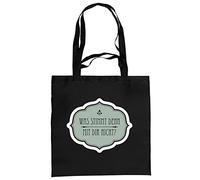 infinite by GEDA LABELS Unisex Shoulder Bag with German Language Products 40 x 40 cm Black, black