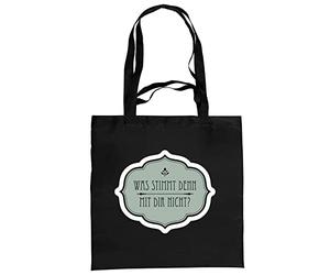 infinite by GEDA LABELS Unisex Shoulder Bag with German Language Products 40 x 40 cm Black, black