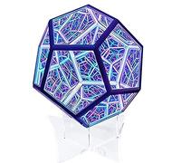 Infinite Dodecahedron Color Art Light - USB Rechargeable Decorative Lamp for Children's Night, Furniture, Table, Party Atmosphere