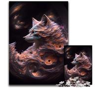 Infinite Fox 1000Pc Adults Jigsaw Puzzle cardboard Jigsaw Puzzles Family Game Night Fun, DIY Decorative Artwork 26X38CM/10.23x14.96inch
