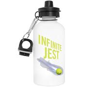 Infinite Is By David Foster Wallace Reusable White Aluminum Water Bottle Reusable White Water Bottle
