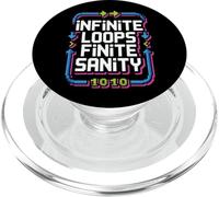 Infinite Loops Finite Sanity - Debugging Humor PopSockets PopGrip for MagSafe