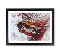 Infinite Love In Abstract Modern Art Framed Print | A4 Black Framed Wall Art | Ready to Hang | Abstract Love Picture | Living Room Bedroom Lounge Office