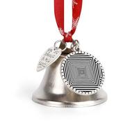Infinite Maze Spinning Hypnotic Geometric Christmas Bell Hanging Ornamen Decorative Holiday Pendant for Xmas Tree Home Door