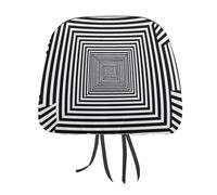 Infinite Maze Spinning Hypnotic Geometric Universal Car Seat Headrest Covers Interior Protective Decoration