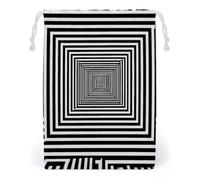 Infinite Maze Spinning Hypnotic Storage Bag Pack Canvas Pouch