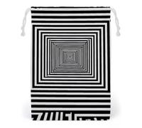 Infinite Maze Spinning Hypnotic Storage Bag Pack Canvas Pouch