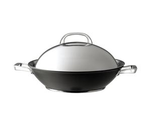 Infinite Non-Stick Induction Wok & Stainless Steel Lid: Family Size - 36cm