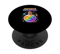 Infinite Potential Potion Rainbow Dice RPG Gamer PopSockets Adhesive PopGrip