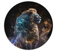 Infinite Pride Of The Lion Puzzle 1000 Pieces Jigsaw Round Puzzle 1000 Pieces Jigsaw Ideal DIY Decor & Brain Teaser Gift (Size 67.5x67.5cm)