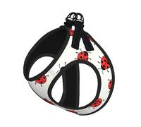 Infinite Speckled Pattern Print Pet Leash Vest Soft Adjustable Step in Puppy Vest Outdoor Walking with Leash