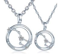 Infinite U Couple Necklace, 925 sterling silver, Big Dipper Lovers Pendant, inlaid zircon, Covenant of love, Valentine's day gift for boys and girls