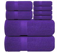 Infinitee Xclusives 100% Cotton Bath Towel Set ‚ 8 Piece Bathroom Towel Set