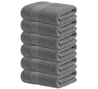 Infinitee Xclusives 100% Cotton Hand Towels for Bathroom - 6 Pack