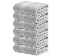 Infinitee Xclusives 100% Cotton Hand Towels for Bathroom - 6 Pack | Ultra Soft, Absorbent & Quick-Drying |40x72 cm| Luxury Hand Towel Set |600 GSM| Gym, Shower, Spa & Hotel Use