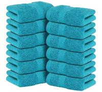 Infinitee Xclusives 100% Cotton Luxury Wash Cloths for Showering - 12 Pack