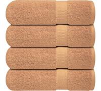 Infinitee Xclusives Bath Towels Set of 4 (70x140 cm) - 100% Cotton, Super Absorbent, Quick-Dry Towels for Bathroom, Spa, Gym & Hotel |Cosmic Sand|
