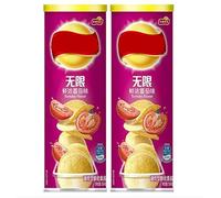 Infinitely Great Home Decor Center 104g×2 bag Chinese Snacks 薯片 Potato chips French fries (鲜浓番茄)