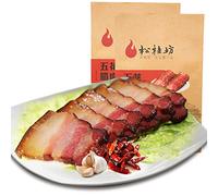 Infinitely Great Home Decor Center 500g x 2 Bags Songguifang Smoked Pork Chinese Specialty Larou 松桂坊五花腊肉湖南特产腊味烟熏肉