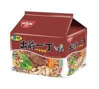 Infinitely Great Home Decor Center 5PCS/Pack Chuqianyiding Chinese Food Snack Instant Noodles 出前一丁 (牛肉味)