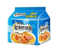 Infinitely Great Home Decor Center 5PCS/pack Kangshifu Chinese Food Snack Instant Noodles Master kong 康师傅方便面 (金汤虾球面)