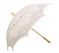 Infinitely Great Home Decor Center Battenburg Ivory Lace Parasol Umbrella Wedding Bridal