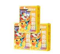 Infinitely Great Home Decor Center Chinese Food Snack Huiweizan Duck Blood Noodle Vermicelli Soup 3 pack 回味赞鸭血粉丝汤 (Pack of 3, 原味)