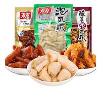 Infinitely Great Home Decor Center New 3 Bags Chinese Food Youyou Spicy Chicken feet with Pickled Peppers Vacuum-Packed 1袋山椒味+1袋椒香味+1袋酸菜味