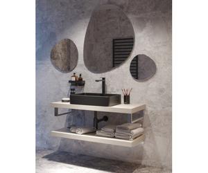 Infinitio Countertop basin 50x40 cm, without overflow, Matt black (SATINF5040BKM)