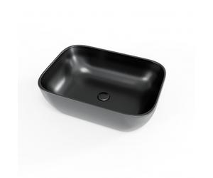 Infinitio Freestanding basin 45,5x32,5 cm, without overflow, matt black (SATINF4532BKM)