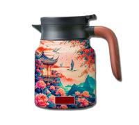 Infinitne Vintage Floral Pattern Tea,1000ml Vintage Floral Pattern Tea,Vintage Floral Pattern Tea - Built-in Infuser (A,1000ml)