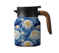 Infinitne Vintage Floral Pattern Tea,1000ml Vintage Floral Pattern Tea,Vintage Floral Pattern Tea - Built-in Infuser (E,1000ml)