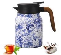 Infinitne Vintage Floral Pattern Tea - Built-in Infuser, Infinite Tea Pot, Insulated Tea Pot with Infuser, Vintage Teapot, Coffee Carafes for Keeping Hot, Stainless Steel Thermal Carafe (09, 800ml)