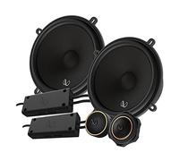 Infinity 5X 1/4” Two-Way car Audio Component System w/Gap switchable Crossover/No Grill, Black, INFSPKKA503CFAM