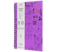 Infinity A4 Lined Wirebound Notebook Spiral Journal Notebook (Pack of 1, Purple)