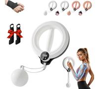 Infinity Arm Hoop, 2026 New 360° Hand-Crank Forearm Trainer, Weighted Arm Hoop With 3 Modes LED Display for Upper Body Strength Training Home & Gym Workouts (White (Timer))