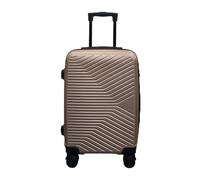 Infinity Cabin Carry on Suitcase 20" Lightweight Spinner 3-Digit Combination Lock Hard Shell Luggage Hand Luggage Flight Bag for EasyJet Ryanair Birtish Airways and All Other Airlines 56x36x23 Gold