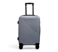 Infinity Cabin Carry on Suitcase 20" Lightweight Spinner 3-Digit Combination Lock Hard Shell Luggage Hand Luggage Flight Bag for EasyJet Ryanair Birtish Airways and All Other Airlines 56x36x23 Silver