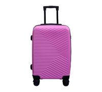 Infinity Cabin Carry on Suitcase 20" Lightweight Spinner 3-Digit Combination Lock Hard Shell Luggage Hand Luggage Flight Bag for EasyJet Ryanair Birtish Airways and All Other Airlines 56x36x23 Pink