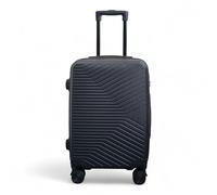 Infinity Cabin Carry on Suitcase 20" Lightweight Spinner 3-Digit Combination Lock Hard Shell Luggage Hand Luggage Flight Bag for EasyJet Ryanair Birtish Airways and All Other Airlines 56x36x23 Black