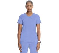 Infinity Cherokee Women Nurse Scrubs Top Mock Wrap 2625A, Blue, S