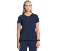 Infinity Cherokee Women Nurse Scrubs Top Mock Wrap 2625A, Navy, L