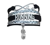 Infinity Collection Running Gifts- Runner Bracelet, Jewelry, Adjustable Charm Bracelet- Perfect Cross Country, Track, Marathon Gifts …, One size, Neoprene, no gemstone