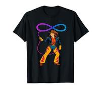 Infinity Cowgirl with Glowing Lasso Feminine Western Power T-Shirt