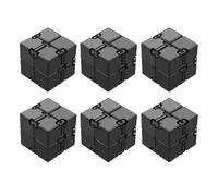 Infinity Cube Fidget Toy Cube suitable for Adults & Kids, New Version Fidget Finger Toy Stress and Anxiety relief, Killing Time Fidget Toys Infinite Cube suitable for Office Staff (Black)