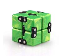 Infinity Cube Fidget Toy,Hand Killing Time Transform Cubes Best for Stress and Anxiety Relief (Emerald Green)