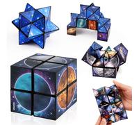 Infinity Cube Fidget Toy - Solar System Space Magic Cube for Kids 6-11, Smart Puzzle Games for 8-12 Year Old Boys Girls, Autism Travel Birthday Gifts