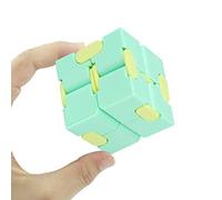 Infinity Cube Fidget Toy Stress Relief for Adults and Kids , Fidget Toy Cute Puzzle Flip Cube for Anxiety Relief and Killing Time… (Green)