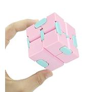 Infinity Cube Fidget Toy Stress Relief for Adults and Kids , Fidget Toy Cute Puzzle Flip Cube for Anxiety Relief and Killing Time… (Pink)