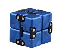 Infinity Cube Toy Cube Finger Toy Stress and Anxiety relief, Killing Time Toys (Blue)